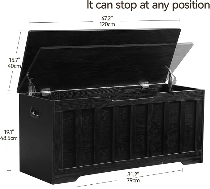 VANKILEY 43.3" Storage Chest Extra Large, Storage Trunk - Image 2