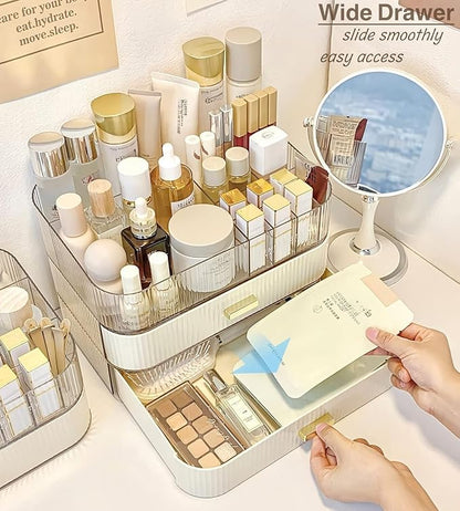 Makeup Organizer with Stackable Drawers, Bathroom Countertop Vanity Organizers - Image 3