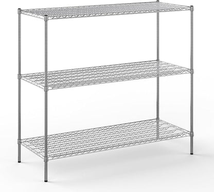 24" Deep x 60" Wide x 54" Height Wire Shelving Kit | 3-Tier | NSF Commercial by Regal+Altair
