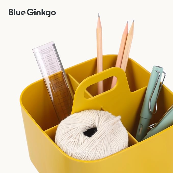 BLUE GINKGO Small Stackable Organizer Caddy – Korean-Made Portable Tote - Image 7