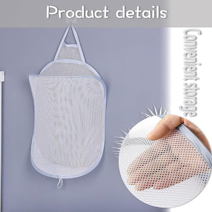 2 PCS Collapsible Laundry Basket Hanging Hamper - Image 4