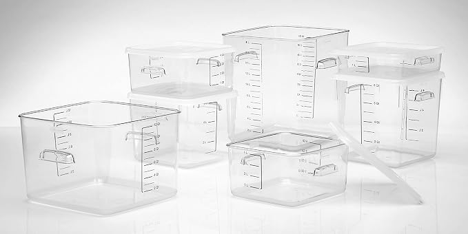 Rubbermaid Commercial Products-FG630400 Plastic Space Saving Square Food - Image 7