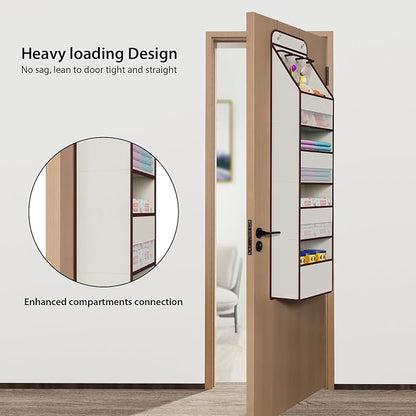 Univivi 5-Shelf Fabric Door Storage Over Door Hanging Organizer - Image 2