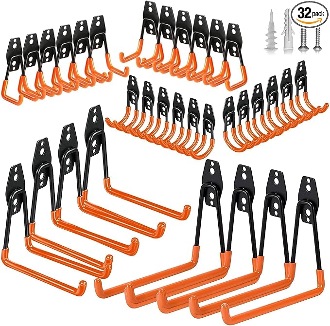 Steel Garage Storage Hooks by HaveANiceDay