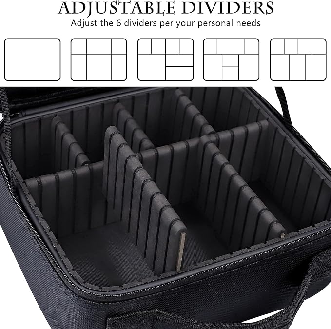 JOURMON Travel Makeup Bag, Large Capacity Cosmetic Train Case - Image 4