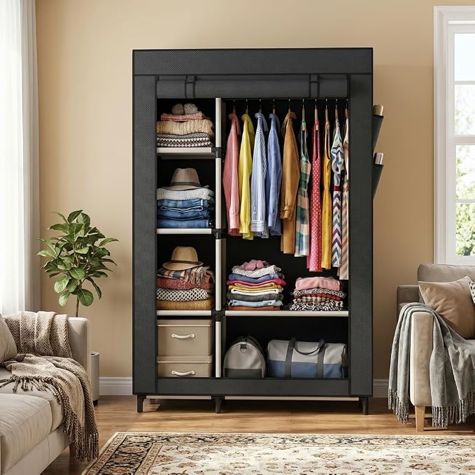Calmootey Portable Closet Organizer, Space-Saving Storage System - Image 5