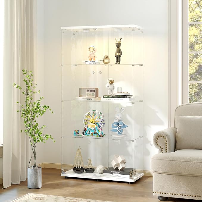 Tempered Glass Display Cabinet by Zevemomo