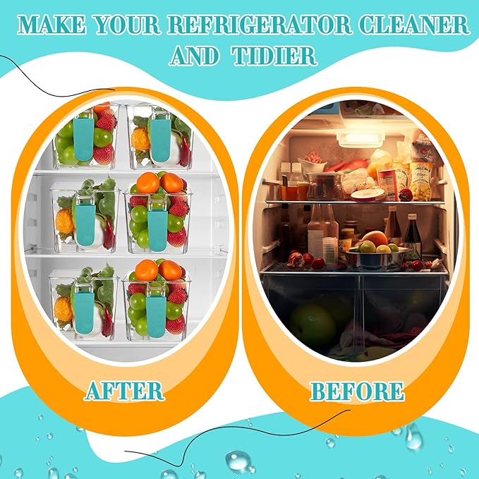 Havawish Ice Storage Bin and Flexible Scoop Set Plastic Freezer Bin - Image 4