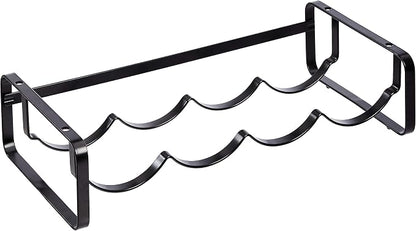Amazon Basics Tabletop Stackable 4-Bottle Metal Wine Rack, 3.74"D x 15.75"W x by AmazonBasics