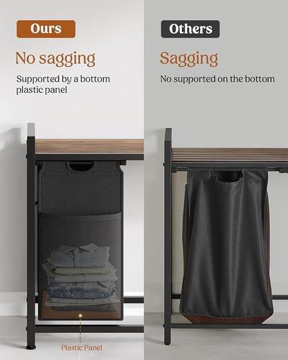 Lulive Laundry Hamper with Shelf, Laundry Basket 4 Section, Laundry Sorter - Image 8
