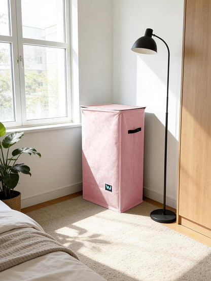 WTREE Laundry Hamper with Lid, Reinforced Sturdy Clothes Hamper with - Image 7
