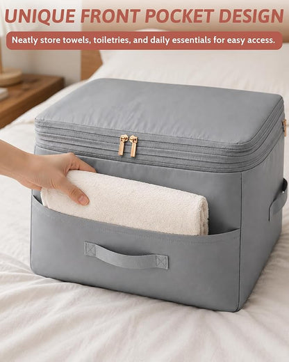 Ultra Space Saving Self Compression Organizers, Double Zipper Compression - Image 3