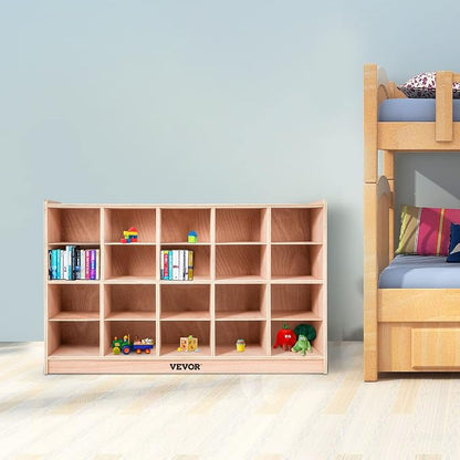 VEVOR Cubby Mobile Tray Storage Cabinet, 20-Compartment Cubby Storage Shelf - Image 2