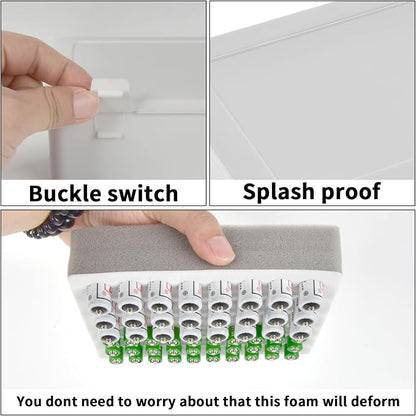 FULLCASE Battery Storage Organizer Holder Holds 54 AA AAA Batteries, Box Cases - Image 4