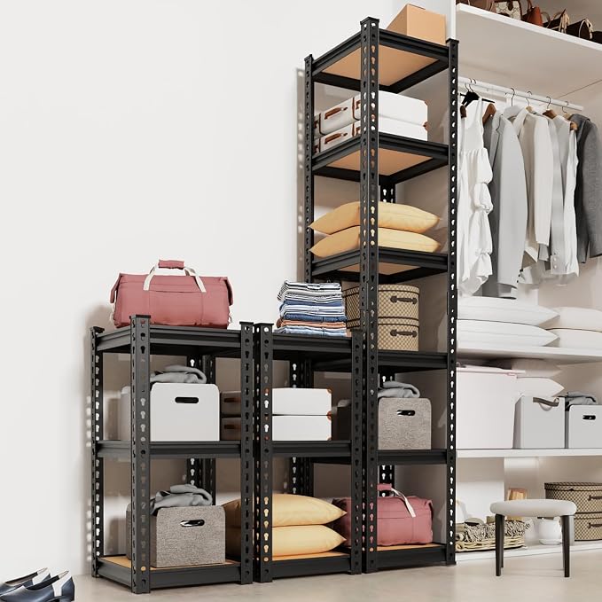 Karl home 6-Tier Metal Shelving Unit, Heavy Duty Shelf Organizer & Storage Rack - Image 2