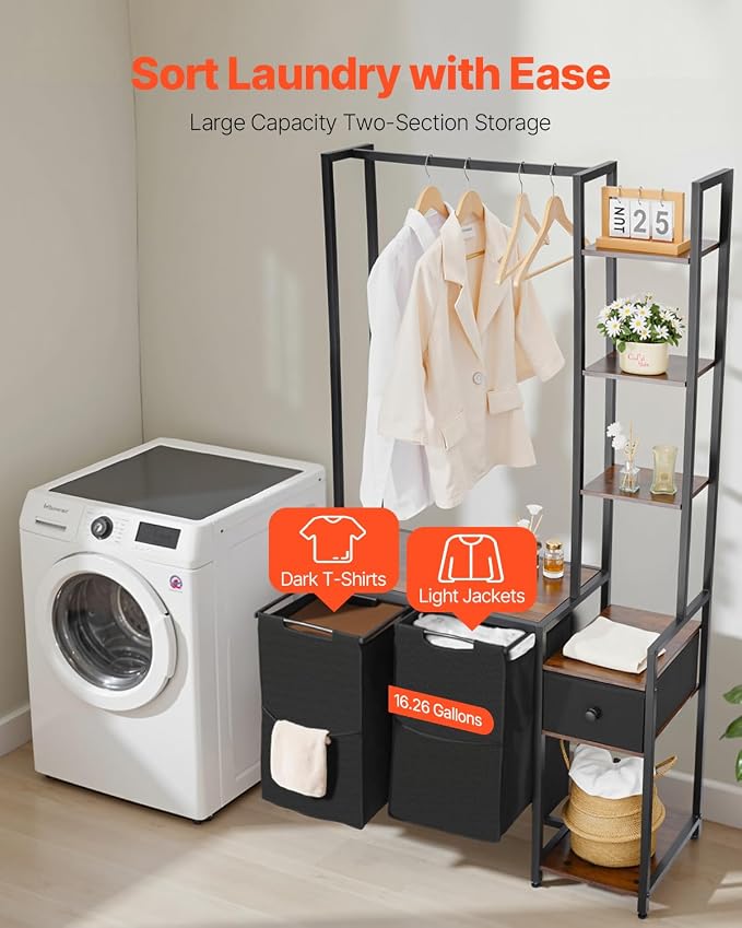VEVOR 3 Tiers Laundry Sorter - Image 3