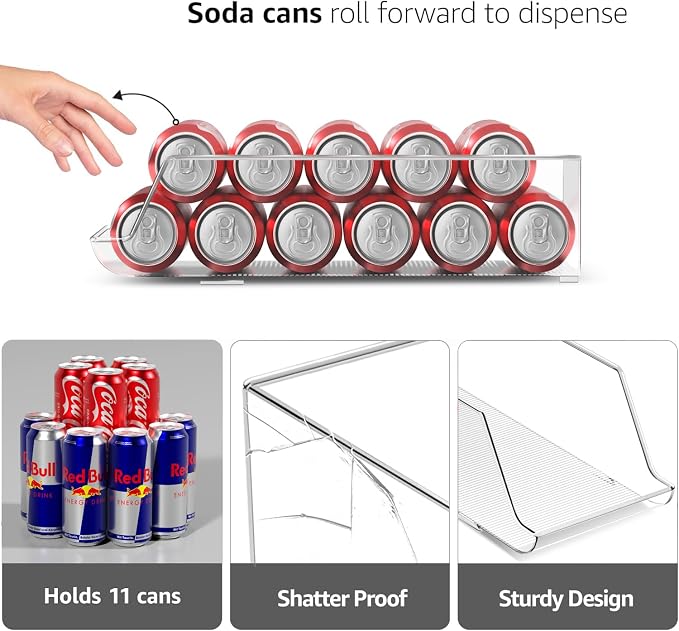 Sorbus Skinny Soda Can Organizer - Image 4