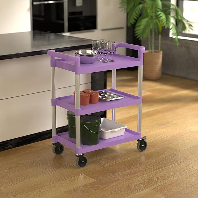 Purple Utility/Bussing Cart - Image 2