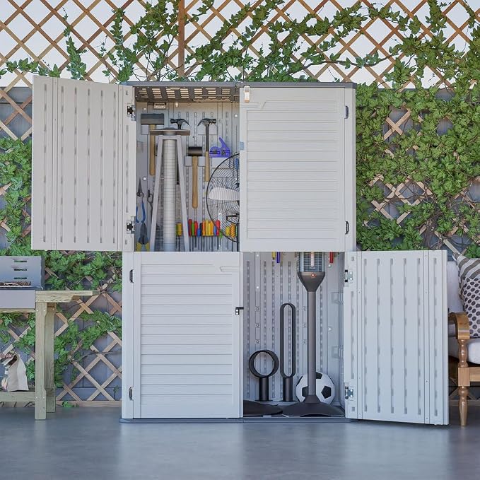 Tall Resin Storage Cabinet - Image 8