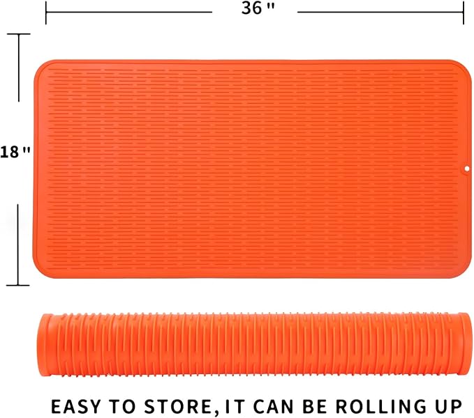 Silicone Dish Drying Mat for Multiple Usage, Easy clean, Eco-friendly, - Image 2