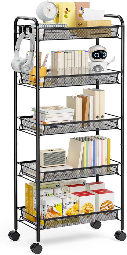 TOOLF 5-Tier Metal Utility Cart by TOOLF