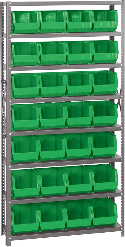 Quantum Storage Systems QSBU-239GN Giant Open Hopper Steel Shelving System by QuantumStorageSystems