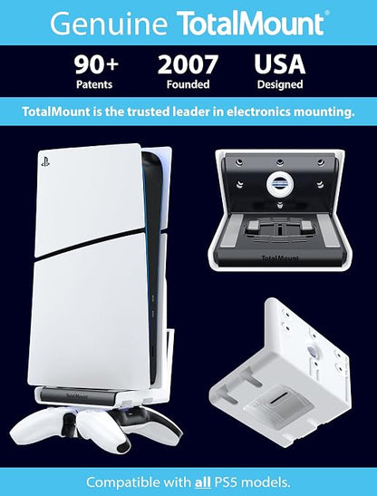 TotalMount Wall Mount for All PS5 Models – Bonus: Holds Two Controllers - Image 6
