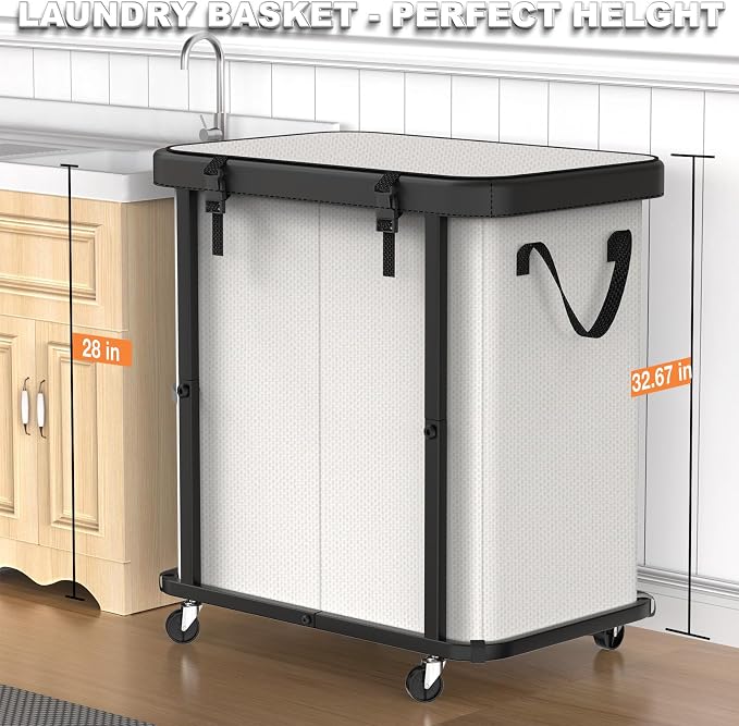 190L Large Fashion Laundry Basket - Image 4
