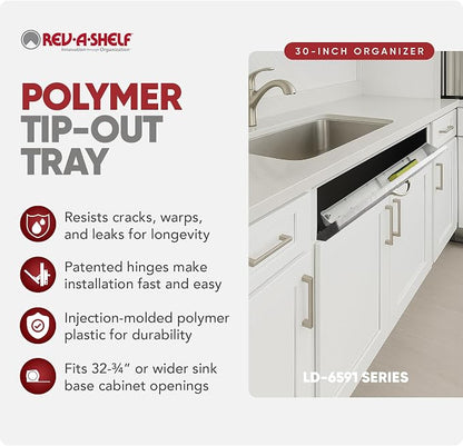 Rev-A-Shelf 30" Tip-Out Plastic Sink Tray - Image 2