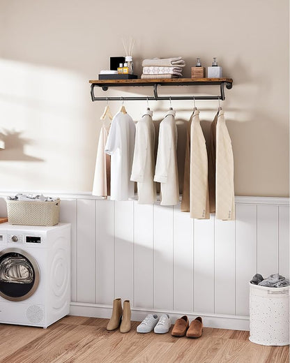 CHOEZON Wall Mounted Clothes Rack, Metal Garment Rack - Image 3