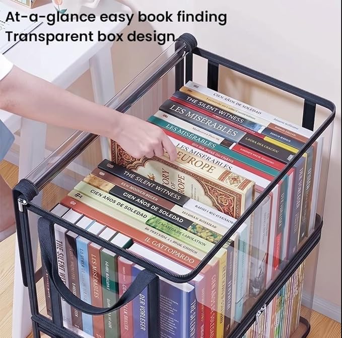 3 Pack Large Clear Thick Plastic Storage Box - Image 5