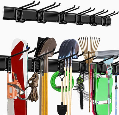 Garage Storage Rack Hooks, 48 Inch Heavy Duty Wall Mount Garage Organization by NOEAIKE