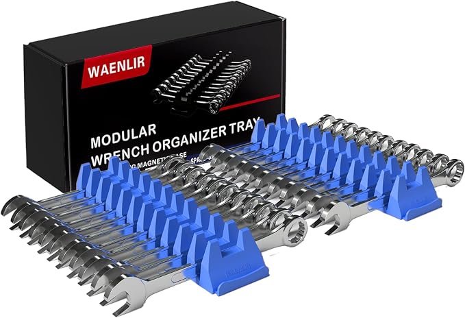 24PCS Magnetic Modular Wrench Organizer Set by WAENLIR