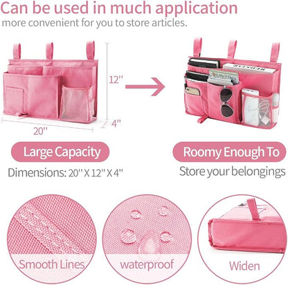 Bseash Bunk Bed Organizer, Bedside Caddy Hanging Bed Organizer Storage Bag 8 - Image 6