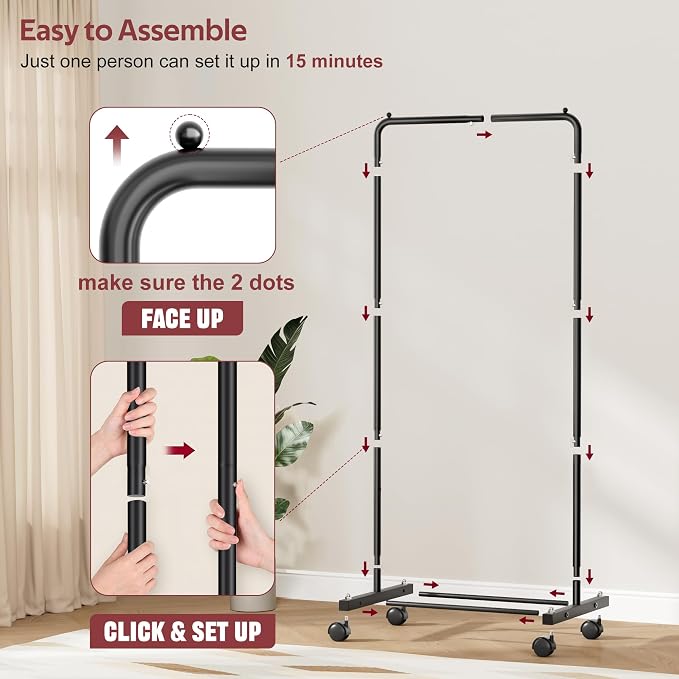 KIMBORA Small Clothing Rack - Image 6
