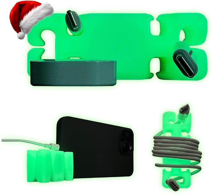GlowBrick Stocking Stuffers for Adults Cord Management Weighted Cord Holder by CordBrick
