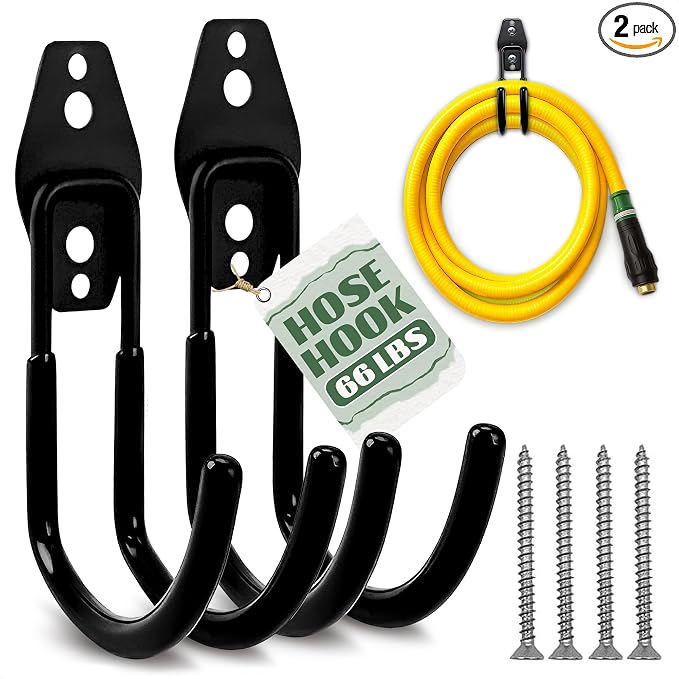 2 Pcs Hose Hook Wall Mount by ALPENKOK