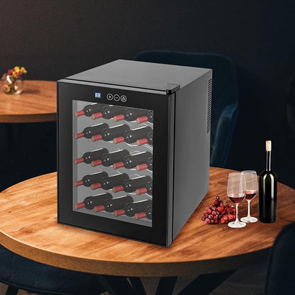 20 Bottle Wine Cooler, Small Wine Fridge Freestanding Wine Fridge - Image 6