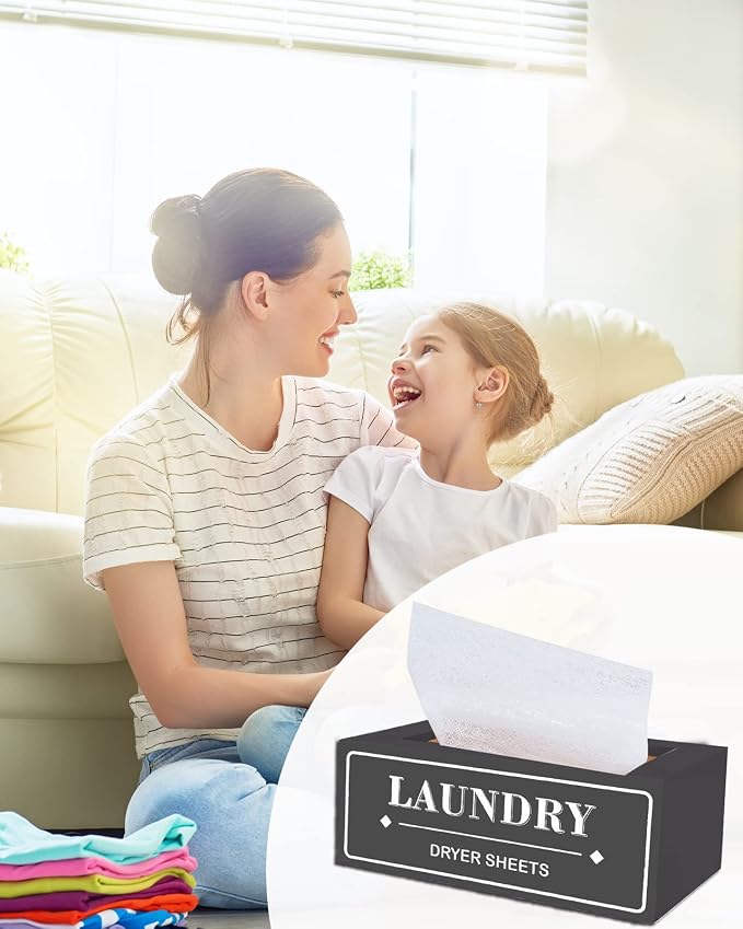 Dryer Sheet Holder Dispenser Container, Space Saving Laundry Room Organization - Image 7