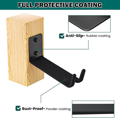 EVERHANGER Wall Mount Bike Pedal Hanger, Heavy-duty Garage Bike Rack, - Image 5