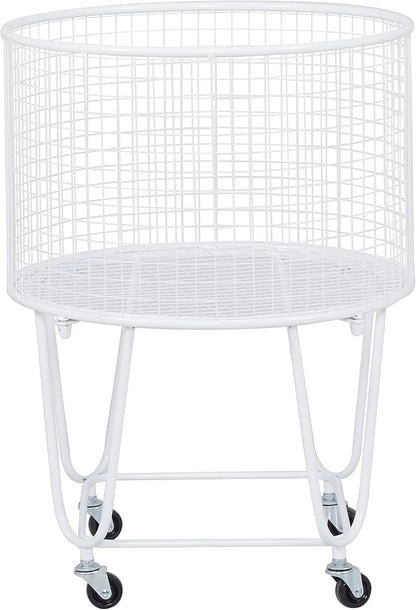 Deco 79 Metal Round Storage Cart - Image 3