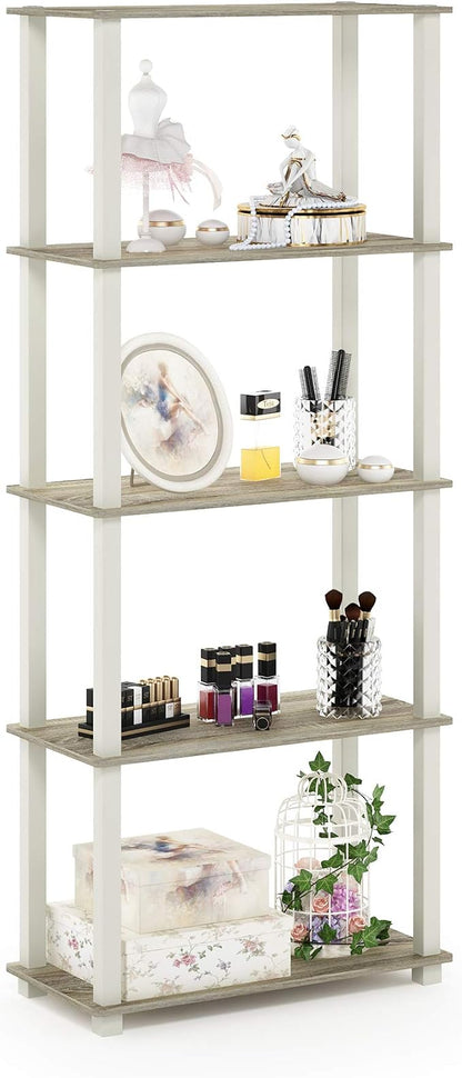 Furinno Turn-N-Tube 5-Tier Multipurpose Shelf / Display Rack / Storage Shelf / by Furinno-FitsYourSpaceFitsYourBudget