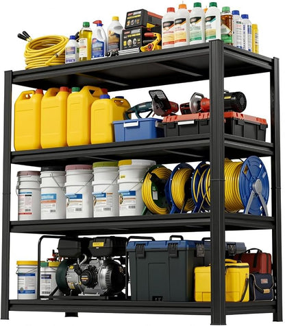 45" W Garage Shelving 4-Tier Heavy Duty Storage Shelves, Adjustable Metal Shelf by KILISTEELS