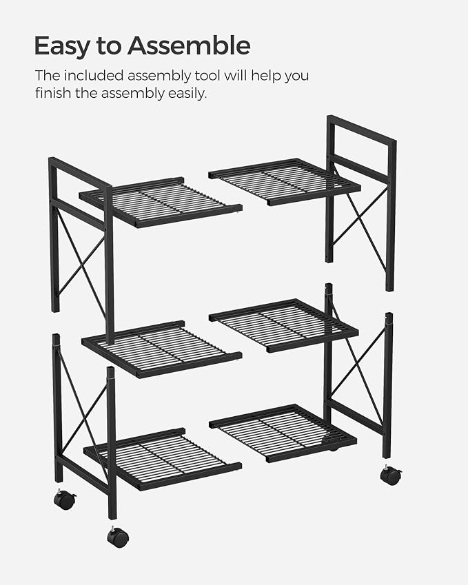 SONGMICS 3-Tier Metal Storage Rack - Image 8
