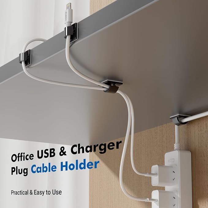 60Pcs Adhesive Cable Clips, Cord Holder, Cord Clips - Image 5