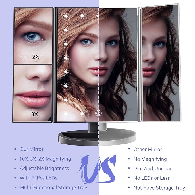 HUONUL Makeup Mirror Vanity - Image 3