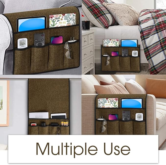 Joywell Armchair Caddy for Couch Remote Control Holder Recliner Armrest - Image 5