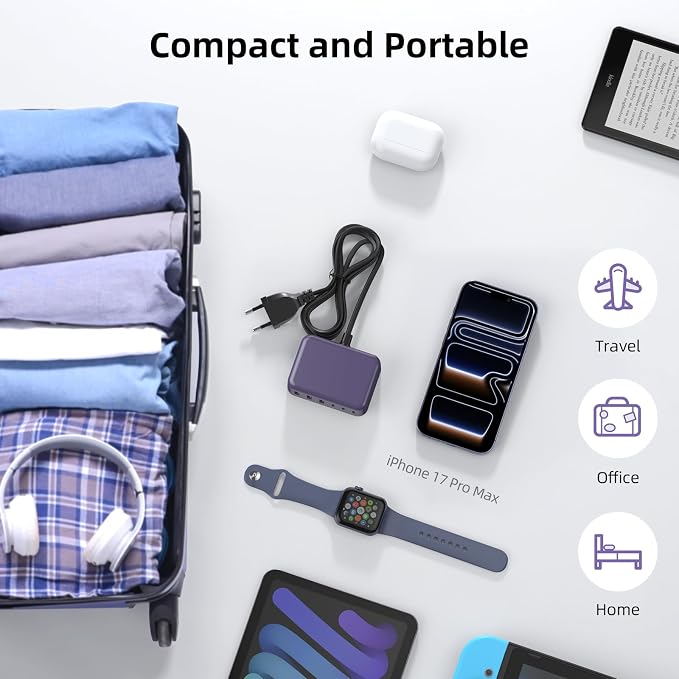 6 in 1 USB Charger, 50% Smaller Charging Station - Image 5