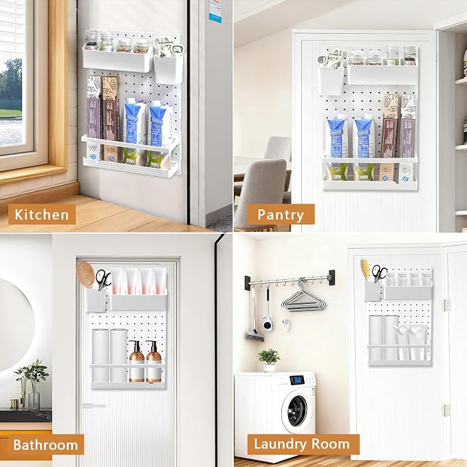 20x13x4.7-Inch Inside Cabinet Door Organizer, Adhesive Shelf, No Drilling - Image 6