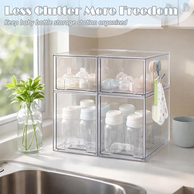 Baby Bottle Organizer with Hooks - Image 4